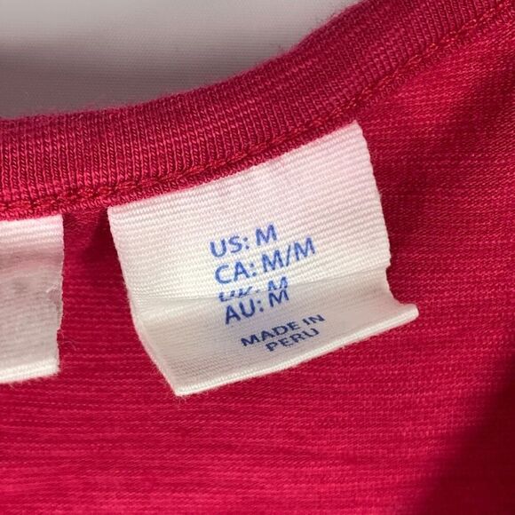 Sigrid Olsen Women's Side Vent Pullover Tank Top Red pink  Size Medium - Picture 5 of 9